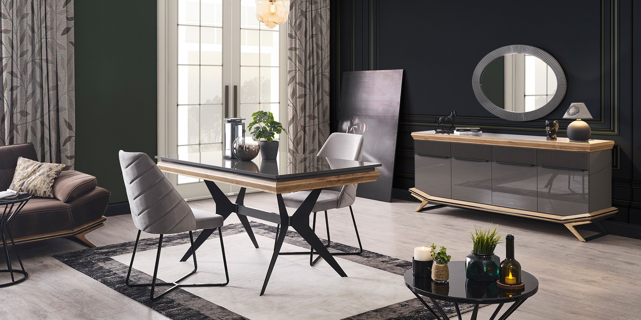 Grand Ahşap Yemek Odası